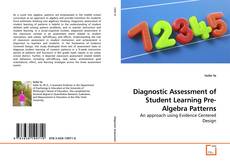 Couverture de Diagnostic Assessment of Student Learning Pre-Algebra Patterns