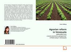 Couverture de Agrarian reform in Venezuela
