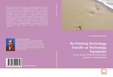 Capa do livro de Re-Thinking Technology Transfer as Technology Translation 