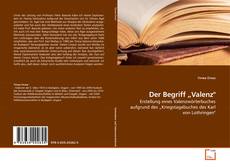 Copertina di Der Begriff „Valenz"