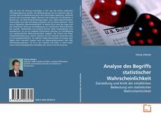 Copertina di Analyse des Begriffs statistischer Wahrscheinlichkeit