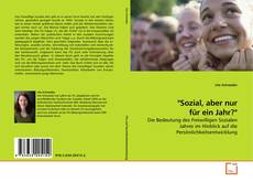 "Sozial, aber nur für ein Jahr?"的封面