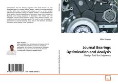 Portada del libro de Journal Bearings Optimization and Analysis