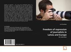 Capa do livro de Freedom of expression of journalists in Latvia and Europe 