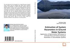 Capa do livro de Estimation of System Parameters in Ground Water Systems 