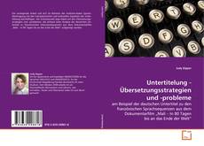 Copertina di Untertitelung - Übersetzungsstrategien und -probleme
