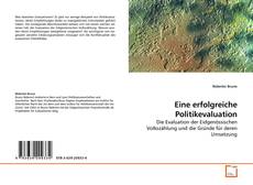 Couverture de Eine erfolgreiche Politikevaluation