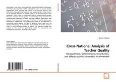 Couverture de Cross-National Analysis of Teacher Quality