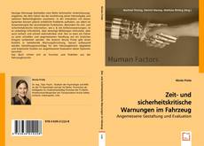 Capa do livro de Zeit- und sicherheitskritische Warnungen im Fahrzeug 