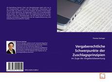 Capa do livro de Vergaberechtliche Schwerpunkte der Zuschlagsprinzipien 