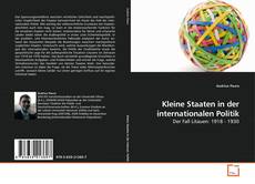 Couverture de Kleine Staaten in der internationalen Politik