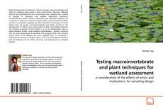 Capa do livro de Testing macroinvertebrate and plant techniques for wetland assessment 