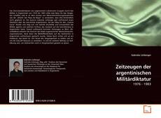 Couverture de Zeitzeugen der argentinischen Militärdiktatur