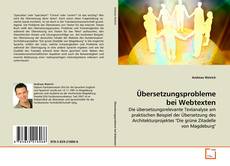 Couverture de Übersetzungsprobleme bei Webtexten