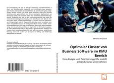 Buchcover von Optimaler Einsatz von Business Software im KMU Bereich