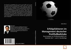 Capa do livro de Erfolgsfaktoren im Management deutscher Profifußballclubs 
