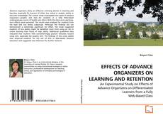 Capa do livro de EFFECTS OF ADVANCE ORGANIZERS ON LEARNING AND RETENTION 