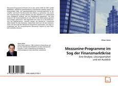 Couverture de Mezzanine-Programme im Sog der Finanzmarktkrise