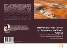 Couverture de International Public Policy on Adaptation to Climate Change