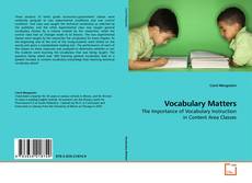 Couverture de Vocabulary Matters