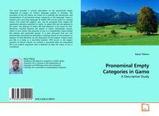 Couverture de Pronominal Empty Categories in Gamo