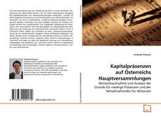 Capa do livro de Kapitalpräsenzen auf Österreichs Hauptversammlungen 