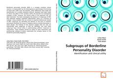 Copertina di Subgroups of Borderline Personality Disorder