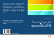 Capa do livro de Raumwahrnehmung und Raumwirkung 