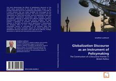 Capa do livro de Globalization Discourse as an Instrument of Policymaking 