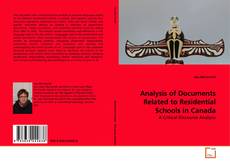 Couverture de Analysis of Documents Related to Residential Schools in Canada