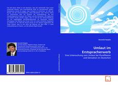 Couverture de Umlaut im Erstspracherwerb