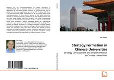 Capa do livro de Strategy Formation in Chinese Universities 