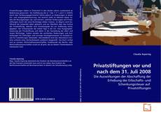 Couverture de Privatstiftungen vor und nach dem 31. Juli 2008