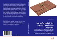 Couverture de Die Außenpolitik der Zweiten polnischen Republik