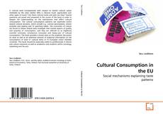 Couverture de Cultural Consumption in the EU