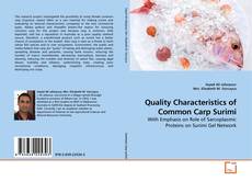 Capa do livro de Quality Characteristics of Common Carp Surimi 