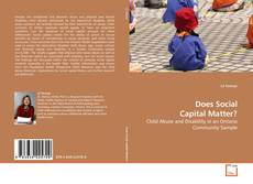Capa do livro de Does Social Capital Matter? 