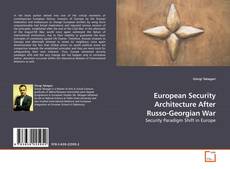 Capa do livro de European Security Architecture After Russo-Georgian War 