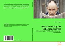 Capa do livro de Personalisierung der Nationalratswahlen 