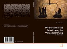 Capa do livro de Die geschichtliche Entwicklung der Volksabstimmung 