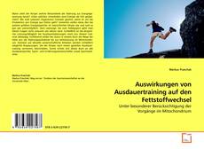 Capa do livro de Auswirkungen von Ausdauertraining auf den Fettstoffwechsel 