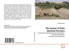 Capa do livro de The Syntax of Ezha Nominal Functors 