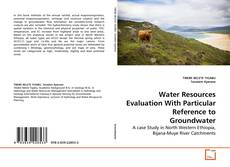 Buchcover von Water Resources Evaluation With Particular Reference to Groundwater
