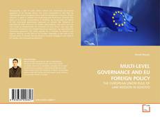 Capa do livro de MULTI-LEVEL GOVERNANCE AND EU FOREIGN POLICY 