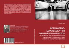 Buchcover von BESCHWERDE- MANAGEMENT IM DIENSTLEISTUNGSSEKTOR