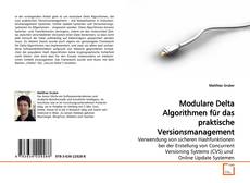 Capa do livro de Modulare Delta Algorithmen für das praktische Versionsmanagement 