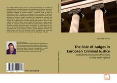 Buchcover von The Role of Judges in European Criminal Justice