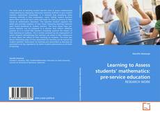 Capa do livro de Learning to Assess students’ mathematics: pre-service education 