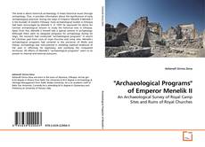 Capa do livro de "Archaeological Programs" of Emperor Menelik II 
