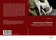 Capa do livro de Taphonomy at Kalkbank 